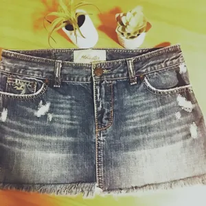 Hollister Denim Skirt thumbnail 3