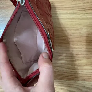 Coach Red Leather Wristlet thumbnail 3