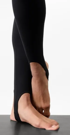 New Athleta M Transcend High Rise Stirrup Leggings Black Medium Regular thumbnail 1