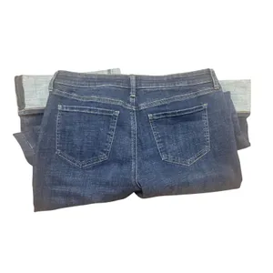 NYDJ Teresa Wide Leg Jeans Womens 8 Blue Excellent Cuffed Lift Tuck High Rise thumbnail 7