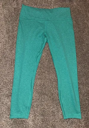 Lululemon Wunder Train High-Rise 7/8 Legging in Blaze Maldives Green, Size 14 thumbnail 1