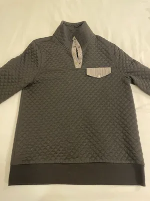 Black Quilted Pullover  thumbnail 2