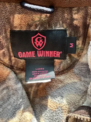 Game Winner Camouflage Fleece Collared Zip Up Jacket thumbnail 9