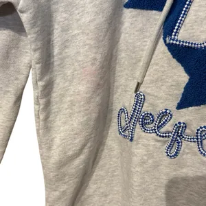 Aelfric Eden Womens Hoddie Blue Star "N" Patch Streetwear Pullover Graphic Medium thumbnail 8