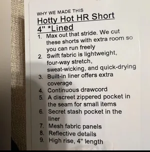 Lululemon Hotty Hot HR Short 4" Lined- Size 4 thumbnail 5