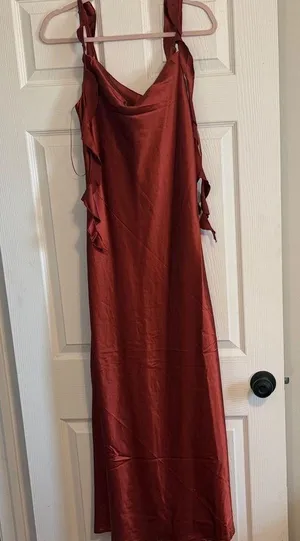 Sincerely Jules Rust Maxi Dress Brown thumbnail 1