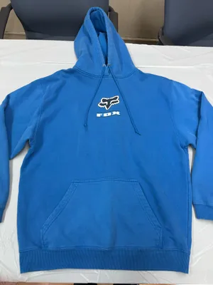 Vintage Fox Racing Motocross Blue Hoodie Size Large thumbnail 1