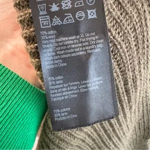 All‎ Saints Kadine Roll Neck Sweater in Military Green Large thumbnail 4