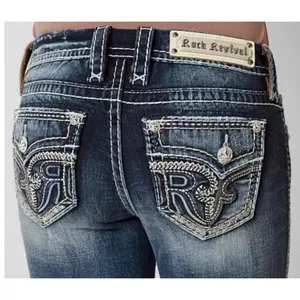 Rock Revival Womens 28 Sundee Bootcut Jeans Embroidered Flap Pockets‎ Stretch thumbnail 3