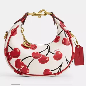 Coach Cherry Print Shoulder Bag in White and Red. #2 thumbnail 1