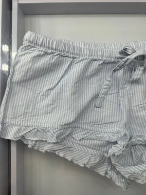 Brandy Millville Blue Striped Mini Shorts (Ready To Ship) thumbnail 3