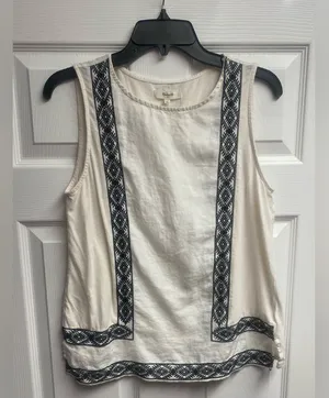 Madewell Linen/Cotton Blend Tank Top Size Small thumbnail 1