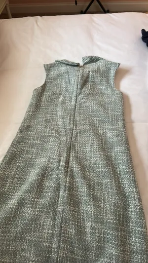 Boutique green cloth knit formal dress thumbnail 4