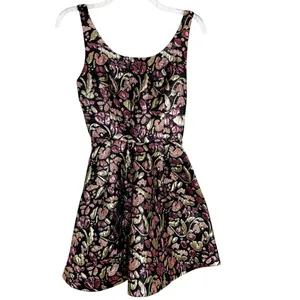 Free People Deluxe Sparkle Mini Dress Black Size XS thumbnail 4