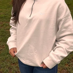 Nike Pink Quarter-Zip Sweatshirt Embroidered Logo thumbnail 1