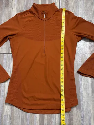 Nike Women's Burnt Orange Half-Zip Pullover Nike Golf Size Small thumbnail 7