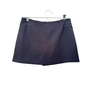 ZARA Faux Wrap Buckle Mini‎ Skirt Black Small thumbnail 3