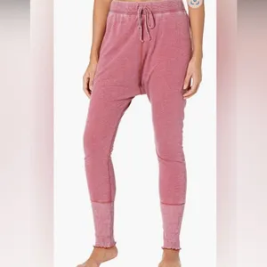 Intimately Free People Cozy All Day Harem Joggers Winding Road Mauve New W/ Tags thumbnail 4