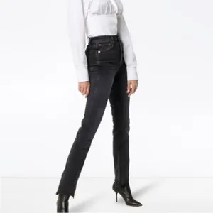 Re/DONE Double Needle‎ Jeans in black 85 wash size 28 raw hem thumbnail 3