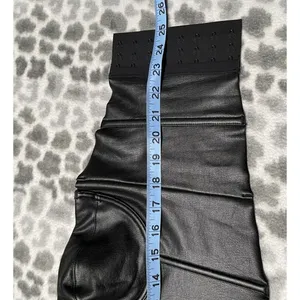 SKIMS Onyx Black Faux Leather Look Corset Bustier Underwire Top Sz S Whimsigoth thumbnail 9