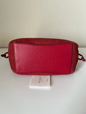 Kate Spade Dumpling Suede Small Satchel Bag thumbnail 4