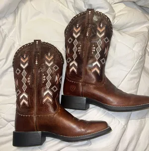 Pink Western Boots thumbnail 1
