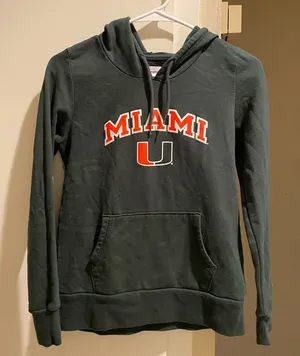Champion women’s university of Miami hoodie sweatshirt thumbnail 1