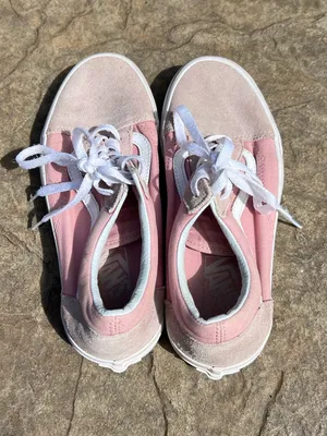 Vans Pink Suede & Canvas Low Tops with White Accents thumbnail 3