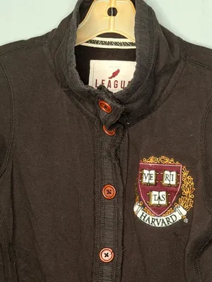 League Collegiate Wear Harvard Shirt Jacket thumbnail 2