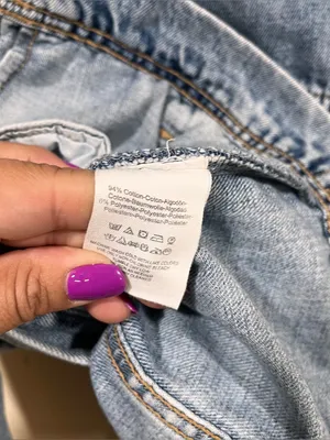 Free People x We The Free Rumors Denim Trucker Jacket SIze: Small biker Y2K EUC thumbnail 9