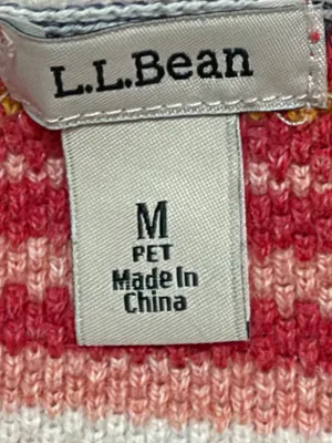 L.L. Bean Women’s Crewneck Longsleeve Multicolored Sweater Size Medium thumbnail 3