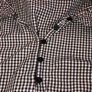 Urban outfitters Claire ruffled mini dress in black and white gingham size small thumbnail 5