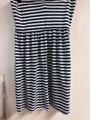 American Eagle Y2K Striped Navy and White Tube Dress thumbnail 3