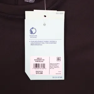 DSG Girls Movement Tee Pure Black Short Sleeve Athletic Top Size S 8-9 thumbnail 4