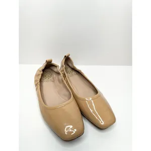 Vince Camuto Flats Womens Size 6‎ Tan Patent Leather Slip On Ballet Shoes thumbnail 4