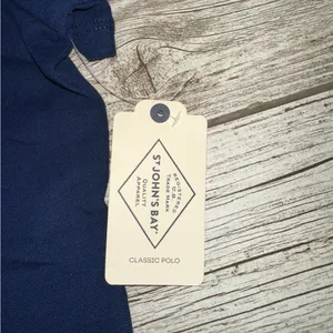 St. Johns Bay Navy Blue Polo Shirt thumbnail 3