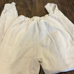 Abercrombie Cream/Off‑White Sweatpants Joggers thumbnail 2