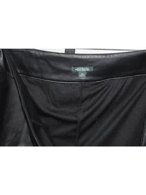 Wild Fable Black Faux Leather Mini Skirt Women's XXL Zip-Up Vegan Leather thumbnail 4