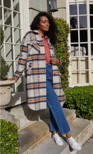 SAYLOR‎ Tieghan Trucker Wool Blend Jacket Medium thumbnail 1