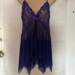 Elegant Purple Lace Chemise Size XL thumbnail 2
