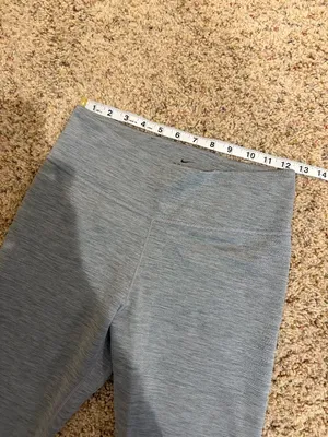 Nike One 7/8 Training Tights Leggings Gray Black Mesh thumbnail 14