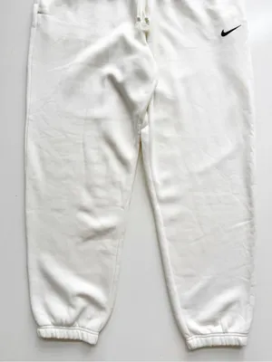 Nike Fleece Cream Sweatpants Size Medium Cream thumbnail 3