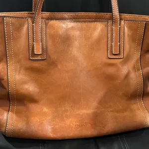 Fossil Women's Brown Leather Tote thumbnail 3