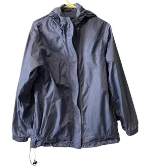 Cabelas Women Blue Zip Windbreaker Rain Jacket lightweight‎ Size Small Outdoor thumbnail 1