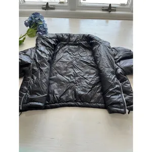 ANWND Cropped‎ Puffer Jacket Full Zip Quilted Lightweight Black Size S thumbnail 9