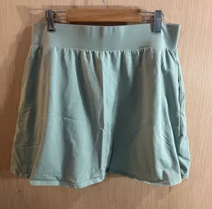 Women’s Pact Cotton Light Blue Elastic Waist Skirt Size Medium thumbnail 1