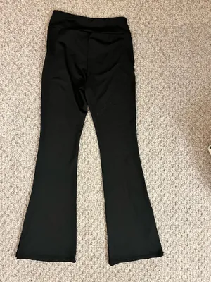 Black Yoga Pants Crossover Waist thumbnail 4