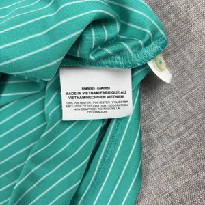 Nike Golf Polo Shirt Womens Medium Green Striped‎ Dri-FIT Quicken Loans National thumbnail 10