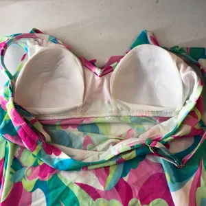 Tankini Top Ruffle Molded Cups Floral Colorful M thumbnail 3