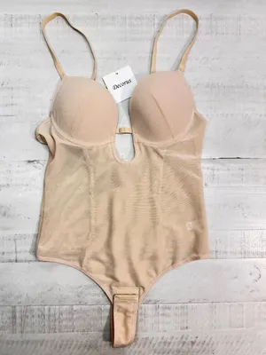 Decorus Shapewear Backless Bodysuit Plunge: Low back Shaper thumbnail 2